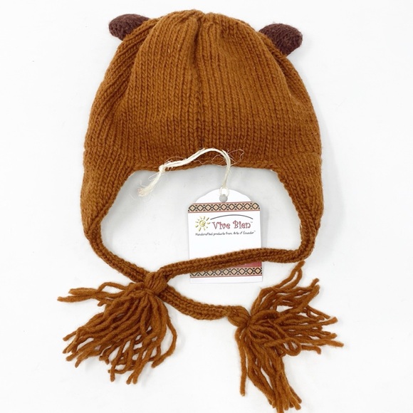 Youth Capybara Animal Hat from Ecuador - Picture 3 of 10